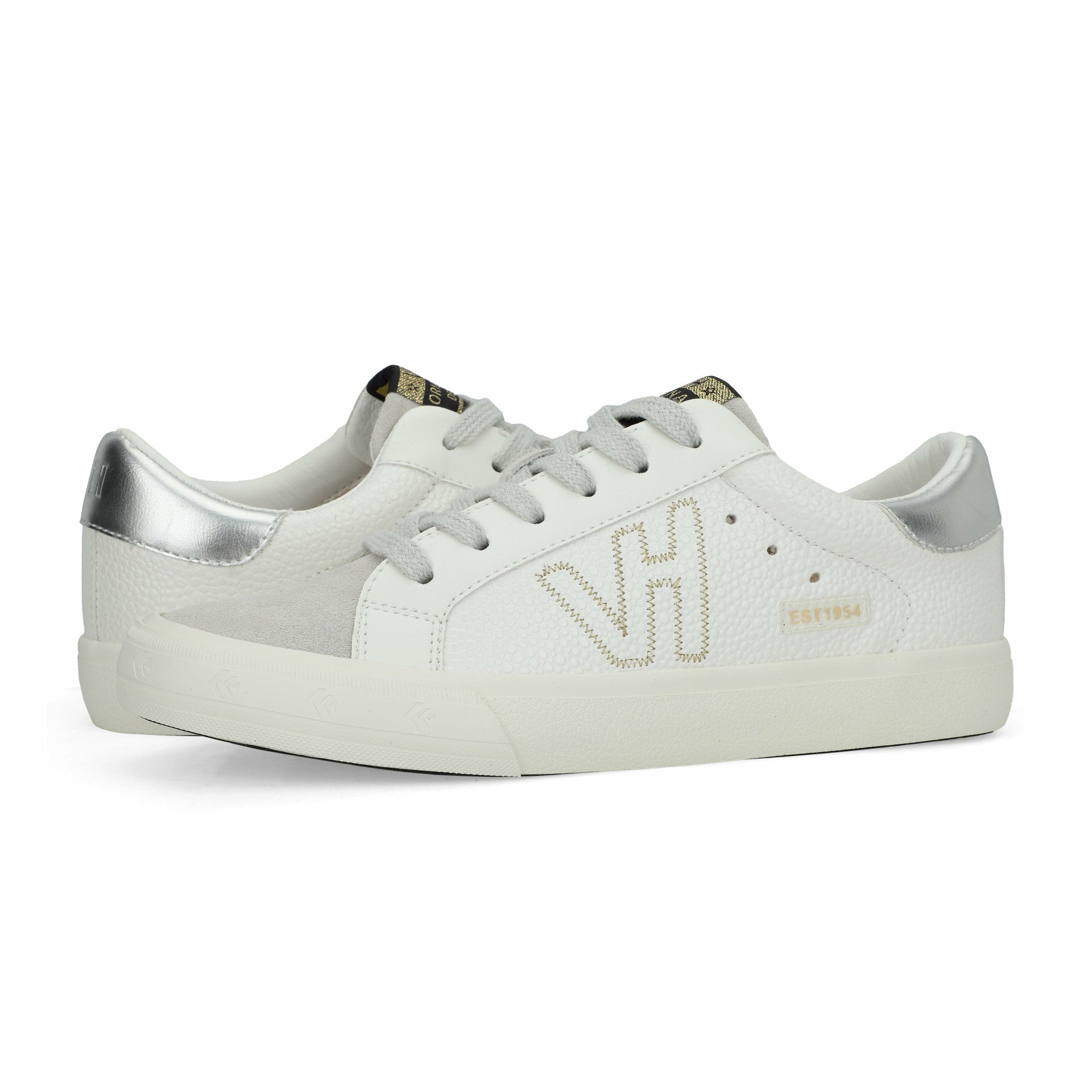 STARTER - WHITE PEBBLED GREY | Vintage Havana Shoes
