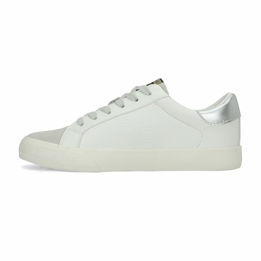 STARTER - WHITE PEBBLED GREY | Vintage Havana Shoes