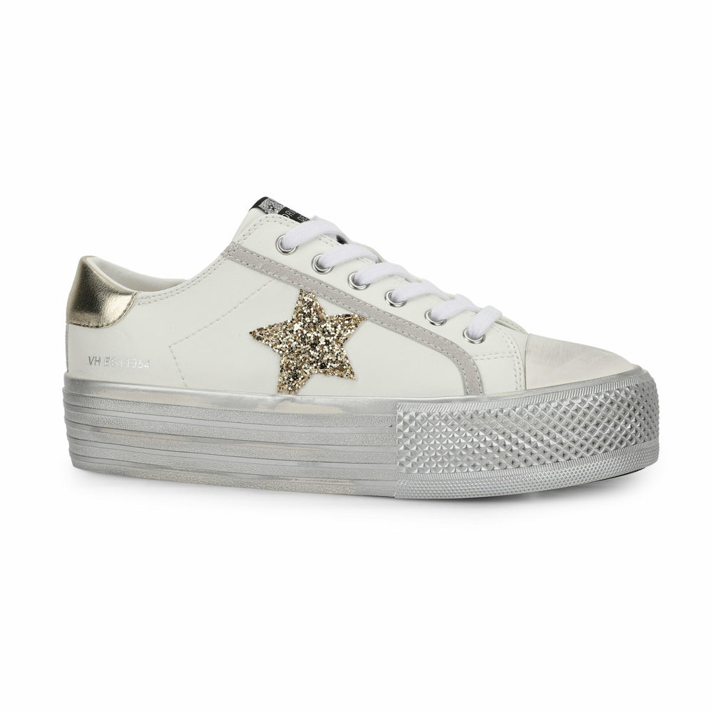 AMAZE - WHITE GOLD GLITTER | Vintage Havana Shoes
