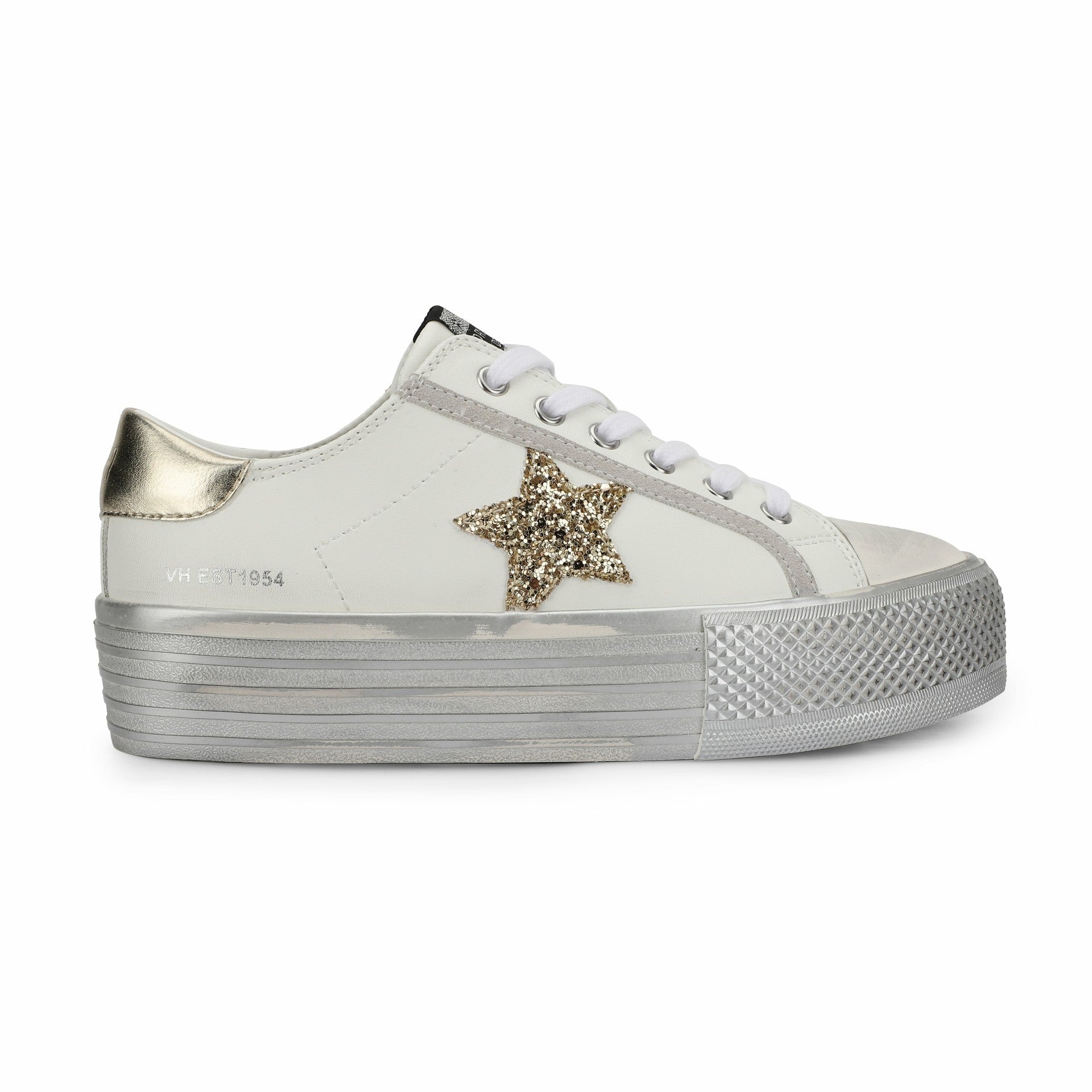 AMAZE - WHITE GOLD GLITTER | Vintage Havana Shoes