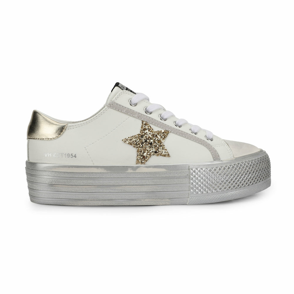 AMAZE - WHITE GOLD GLITTER | Vintage Havana Shoes