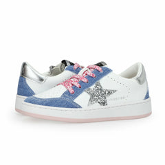KIDS BETTY - WHITE DENIM MULTI | Vintage Havana Shoes