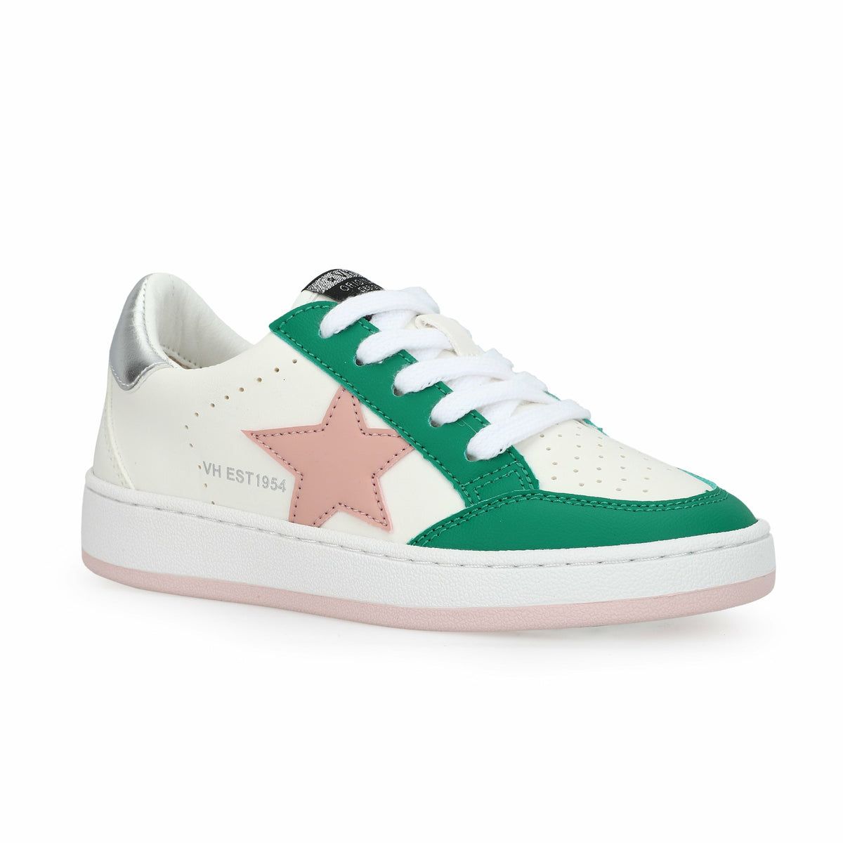 KIDS BETTY - WHITE GREEN PINK | Vintage Havana Shoes