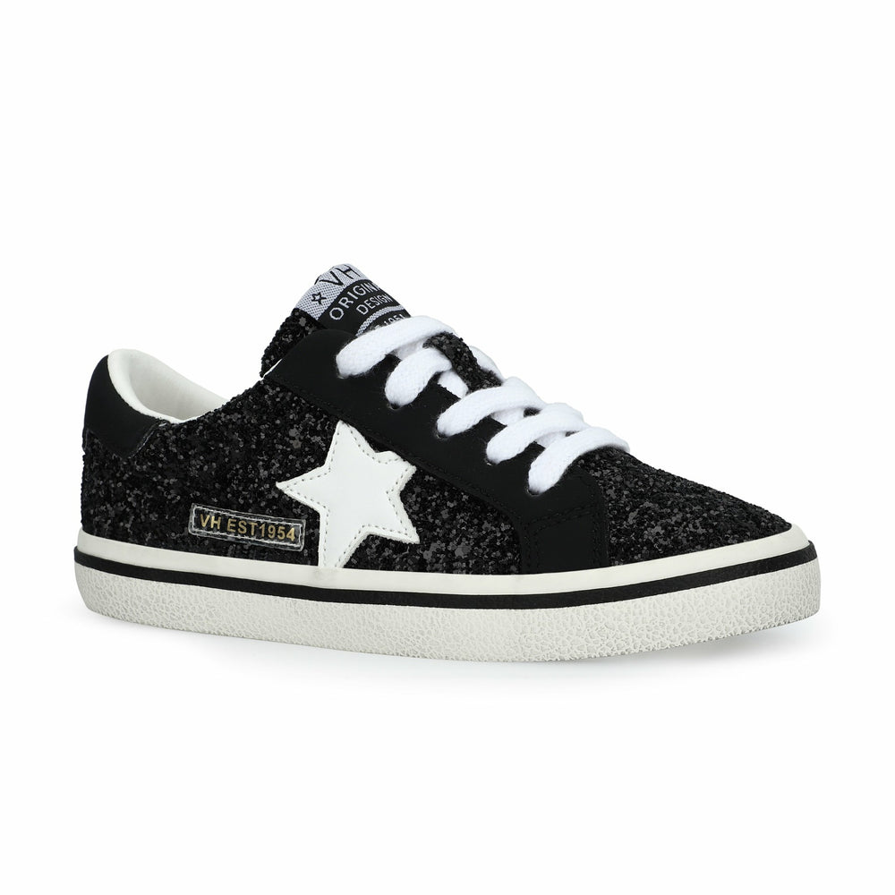 KIDS GAIL - BLACK GLITTER MULTI | Vintage Havana Shoes