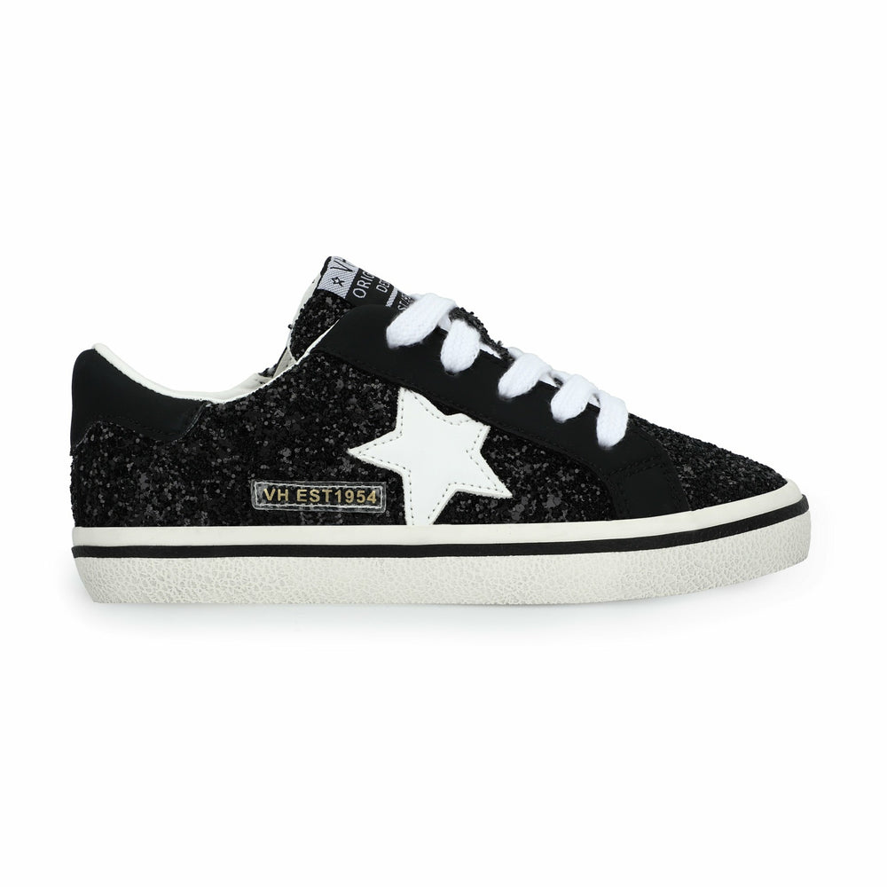 KIDS GAIL - BLACK GLITTER MULTI | Vintage Havana Shoes