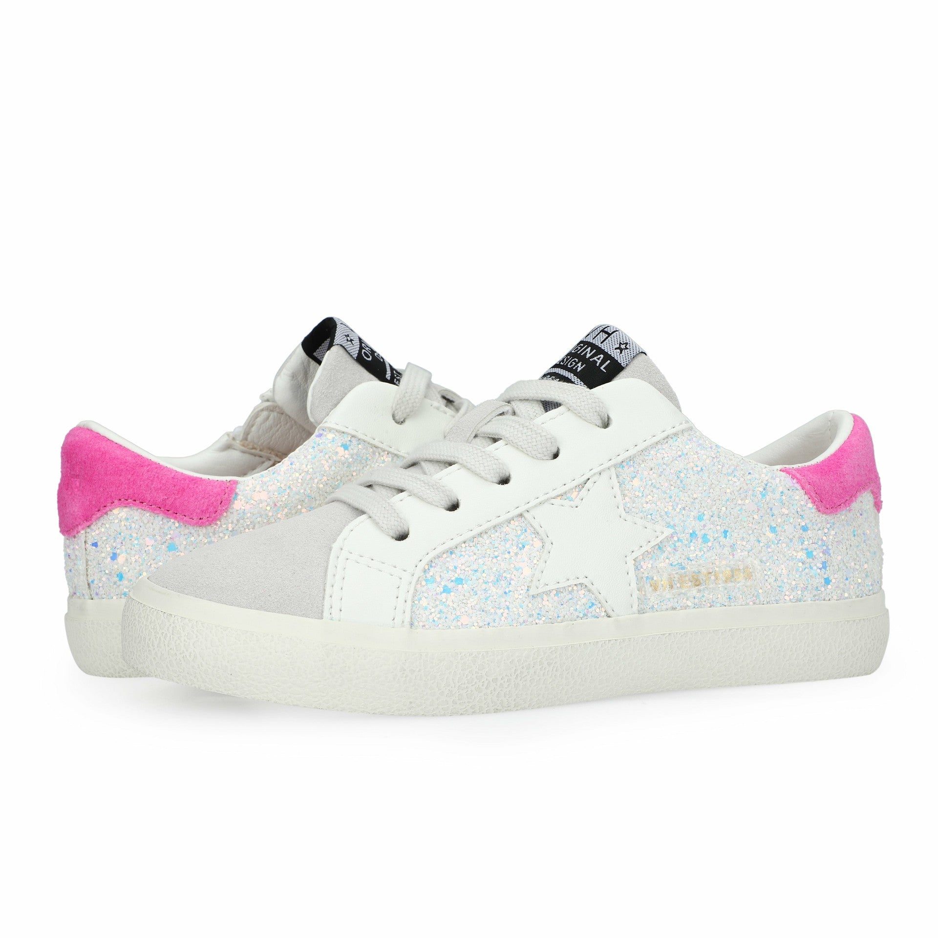 KIDS GAIL - GLITTER PINK MULTI | Vintage Havana Shoes