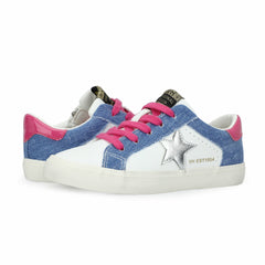 KIDS LULU - WHITE DENIM MULTI | Vintage Havana Shoes