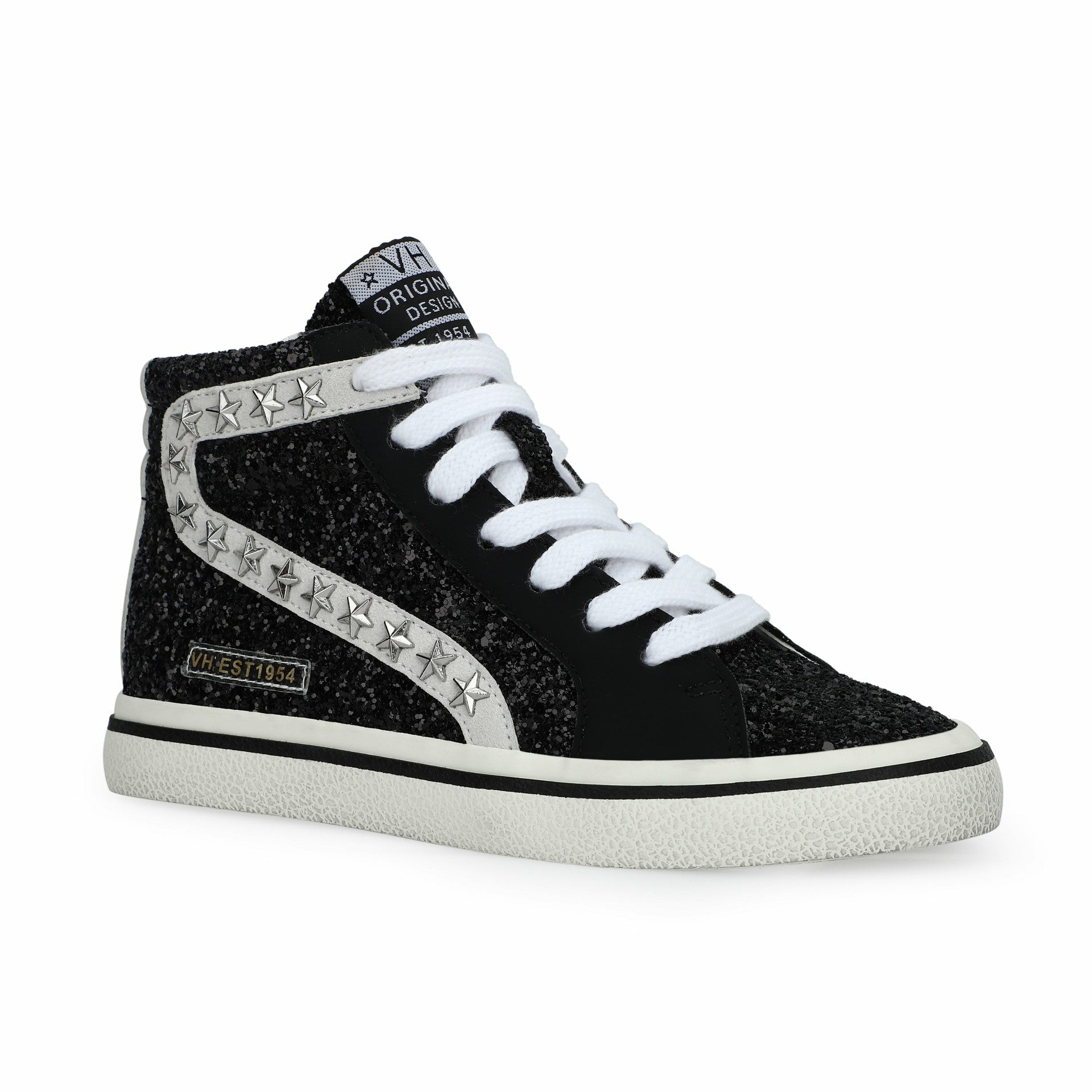 KIDS RITA - BLACK GLITTER MIX | Vintage Havana Shoes