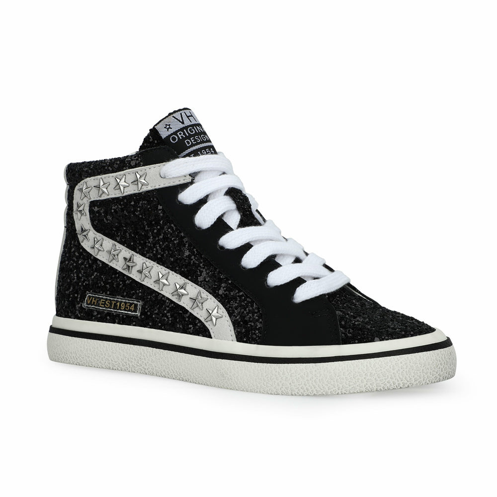 KIDS RITA - BLACK GLITTER MIX | Vintage Havana Shoes