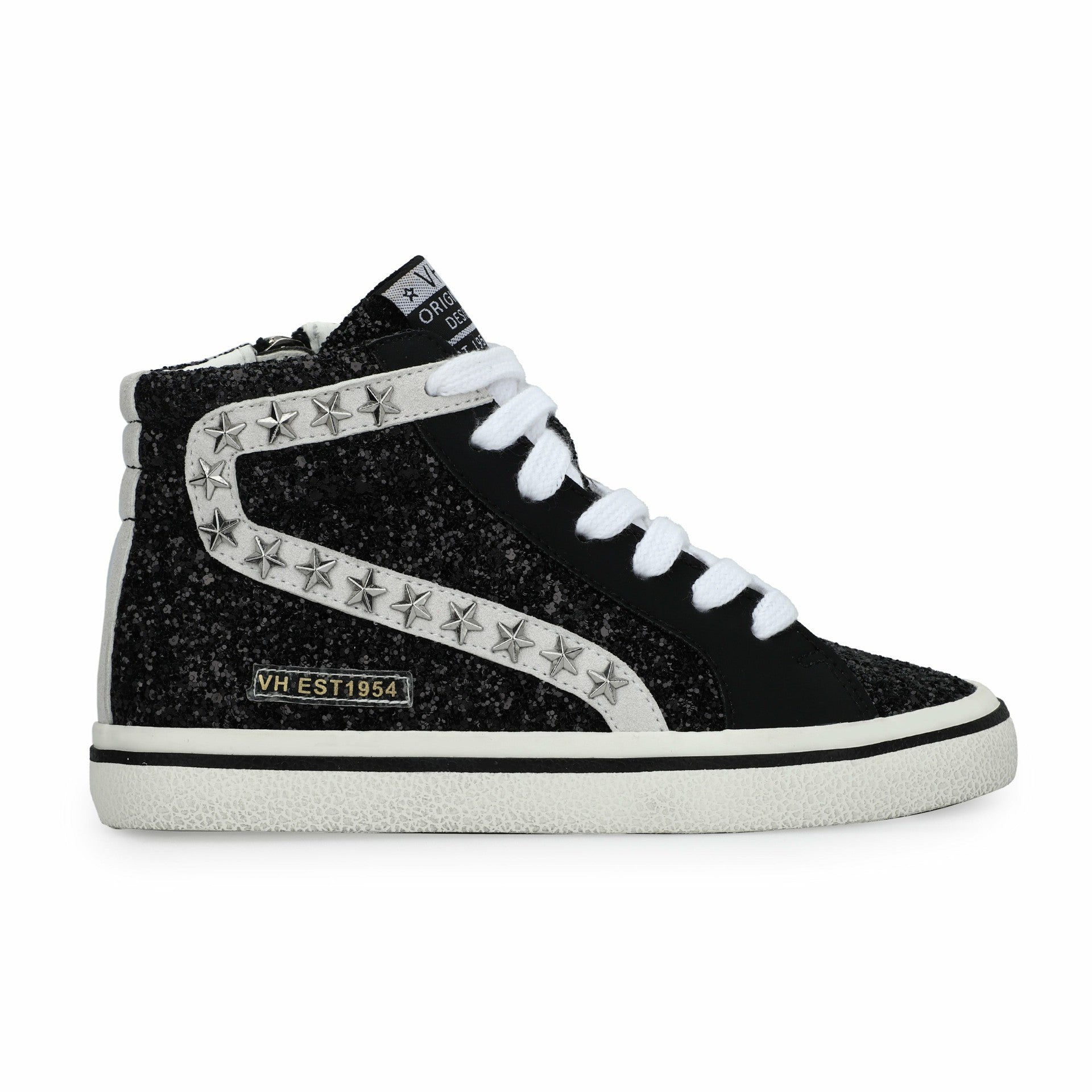KIDS RITA - BLACK GLITTER MIX | Vintage Havana Shoes