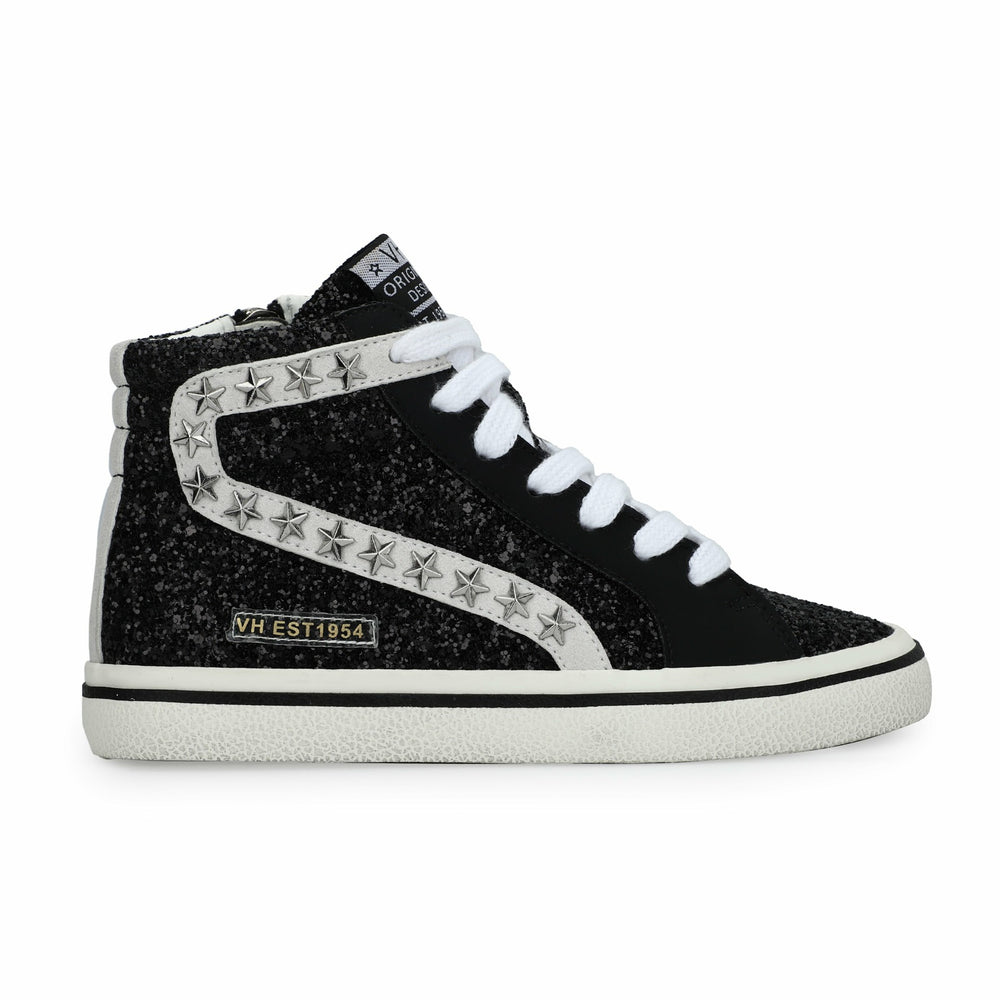 KIDS RITA - BLACK GLITTER MIX | Vintage Havana Shoes