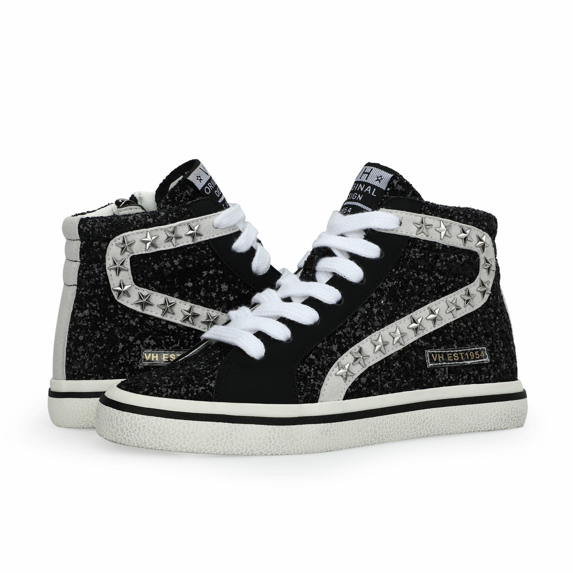 KIDS RITA - BLACK GLITTER MIX | Vintage Havana Shoes