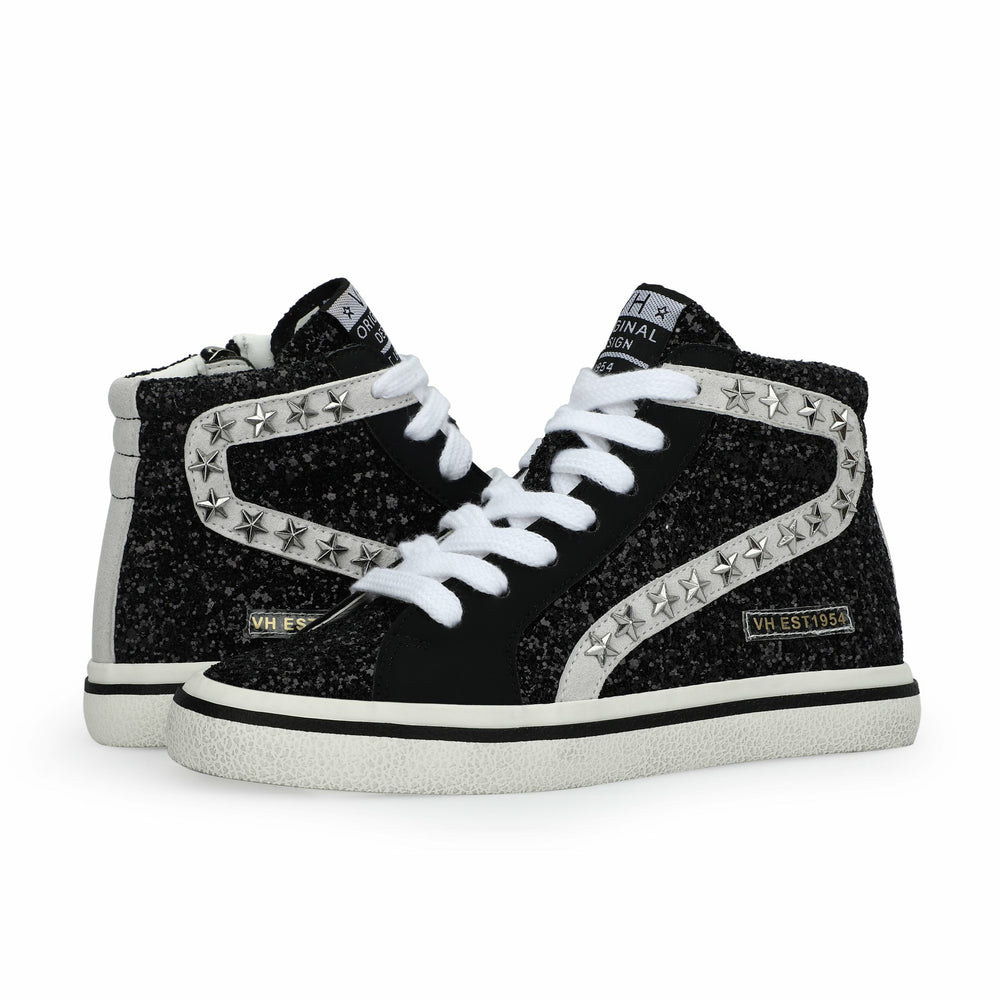 KIDS RITA - BLACK GLITTER MIX | Vintage Havana Shoes
