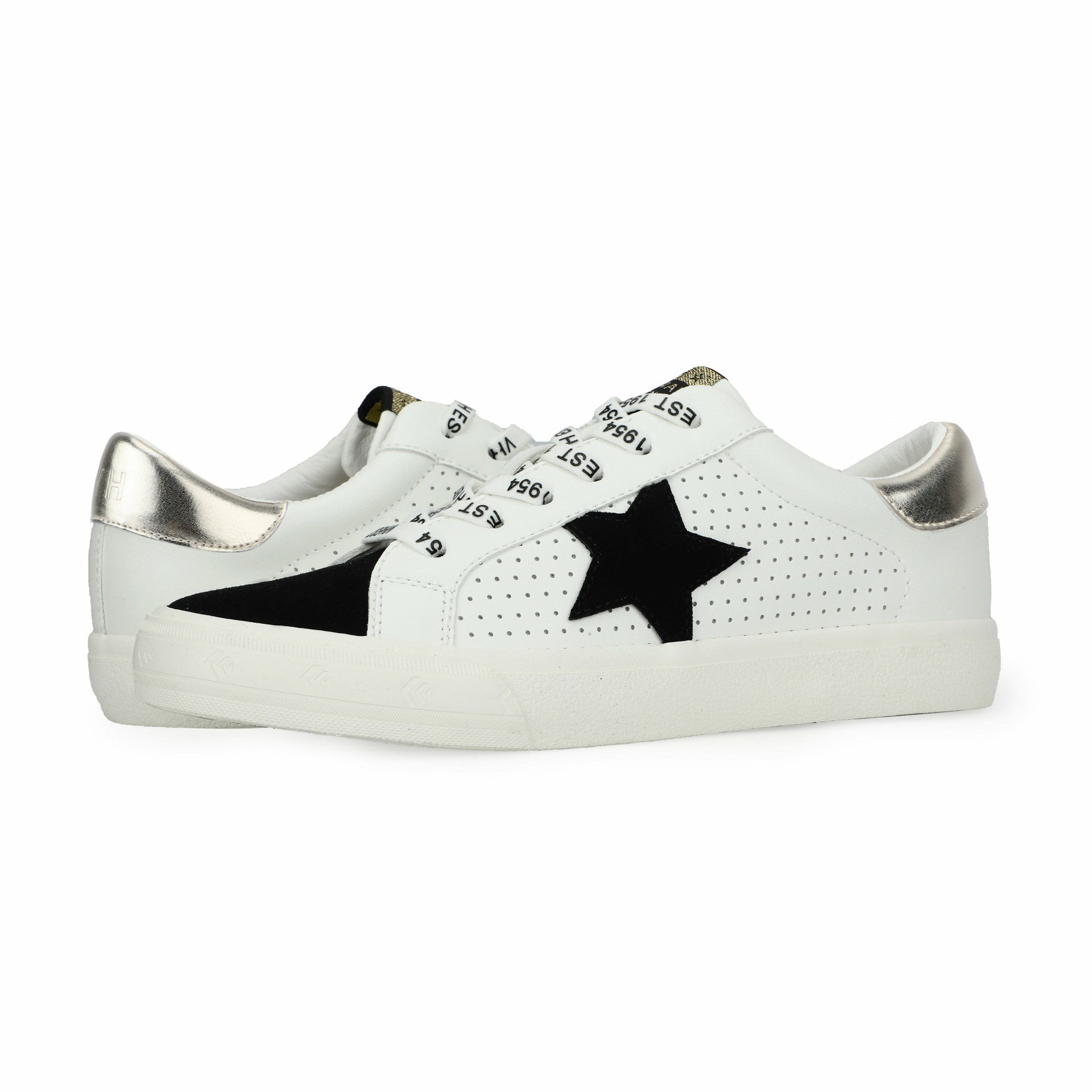 GRANDE - WHITE BLACK GOLD POP | Vintage Havana Shoes