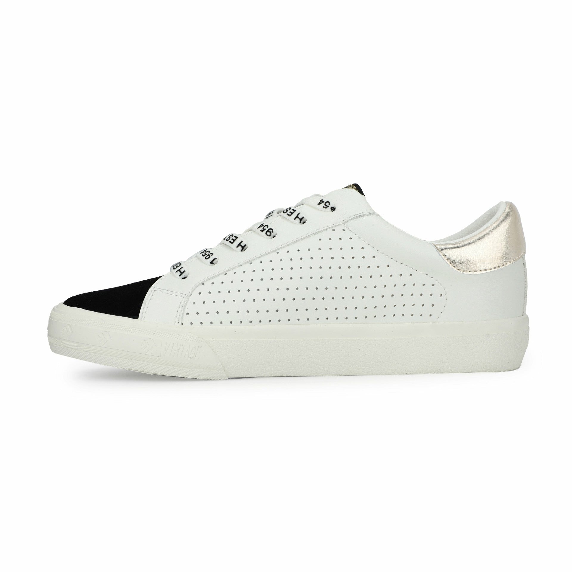 GRANDE - WHITE BLACK GOLD POP | Vintage Havana Shoes