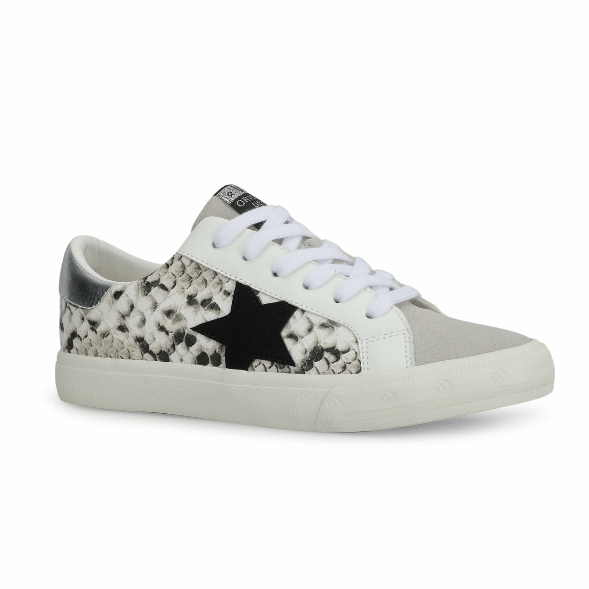 GRANDE WHITE BLACK SNAKE GREY POP | Vintage Havana Shoes