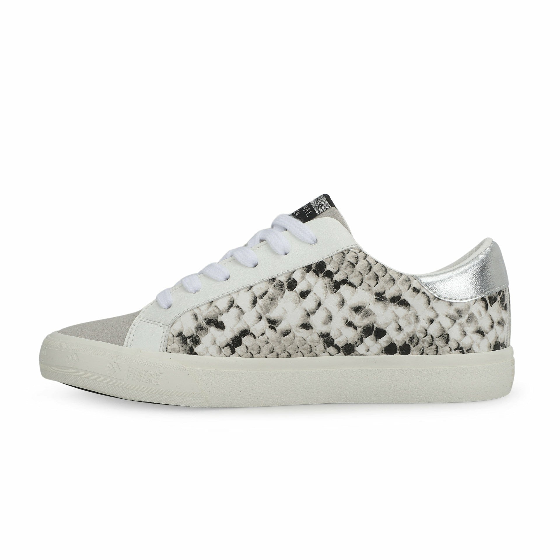 GRANDE WHITE BLACK SNAKE GREY POP | Vintage Havana Shoes