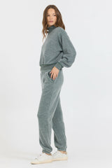 Dark Forest Reverse Fleece Mock Neck | Vintage Havana Clothing