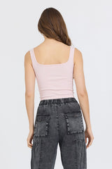 Soft Pink Seamless Tank Top | Vintage Havana Clothing