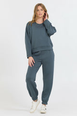 Mountain Grey Cloud Fleece Crewneck | Vintage Havana Clothing