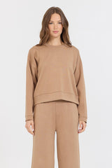 Caramel Cloud Fleece Crewneck | Vintage Havana Clothing