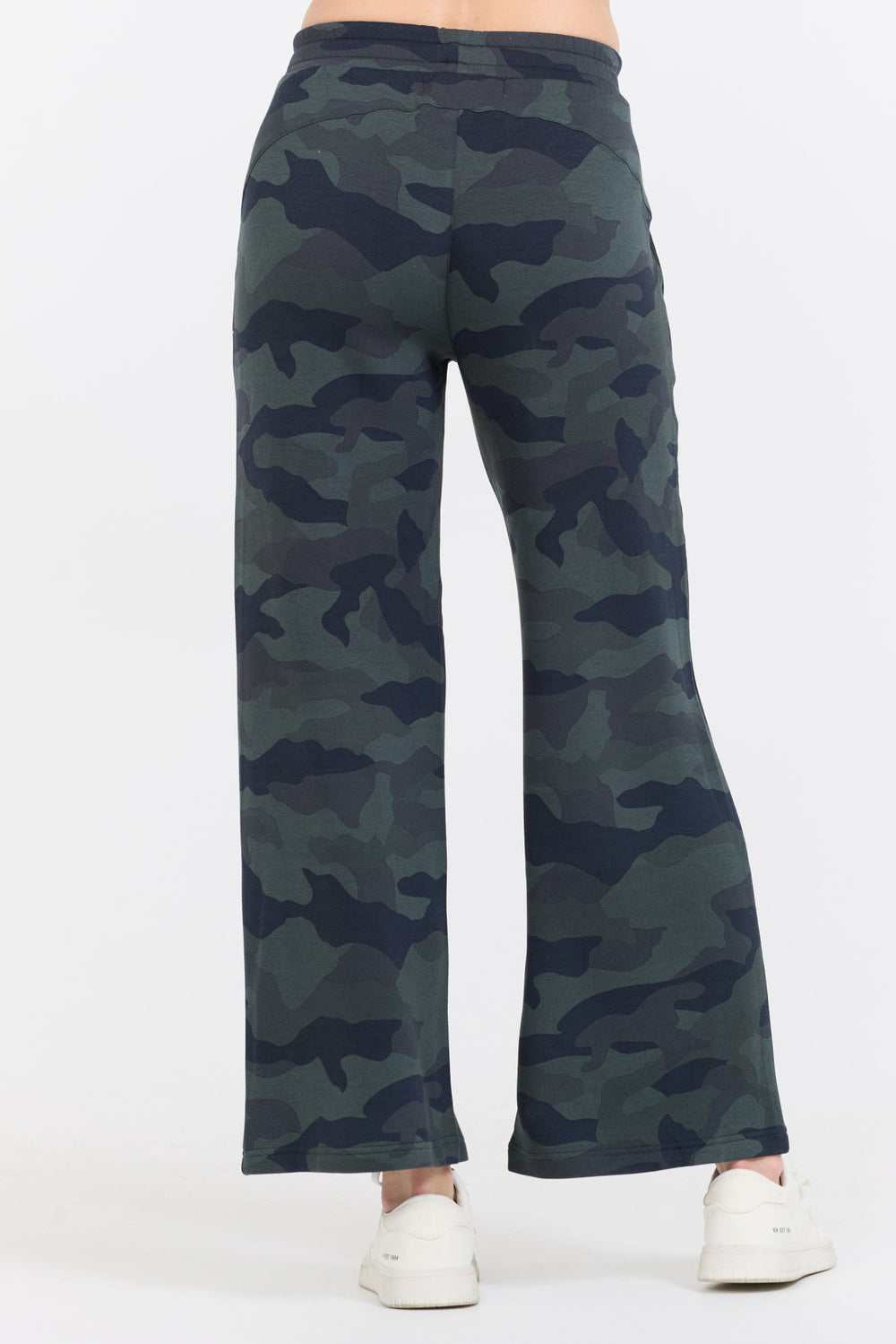 Onyx Camo Printed Cloud Fleece Flare Pant | Vintage Havana Clothing
