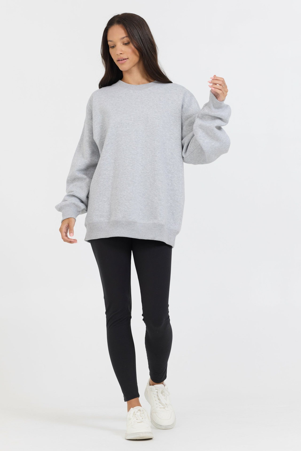 Heather Grey Proweave Crewneck Sweatshirt | Vintage Havana Clothing