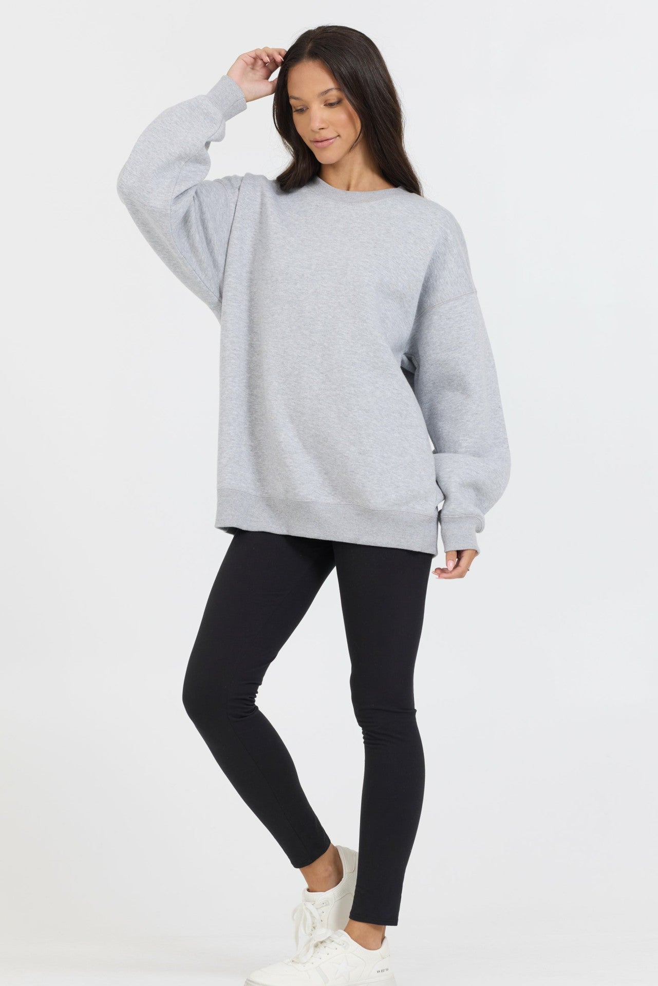 Heather Grey Proweave Crewneck Sweatshirt | Vintage Havana Clothing