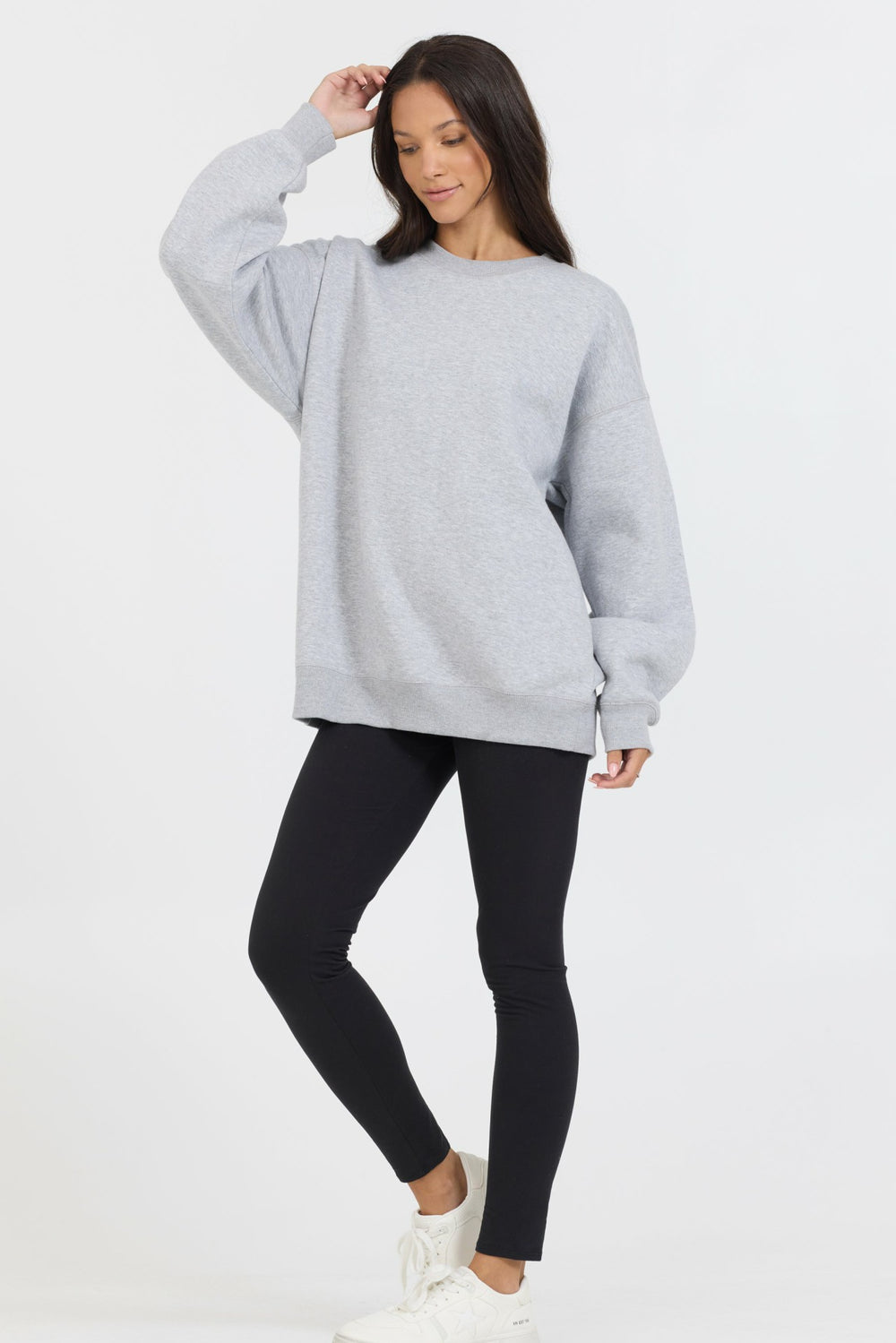 Heather Grey Proweave Crewneck Sweatshirt | Vintage Havana Clothing