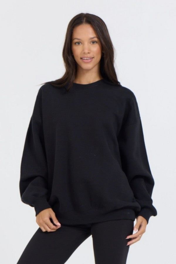 Black Proweave Crewneck | Vintage Havana Clothing