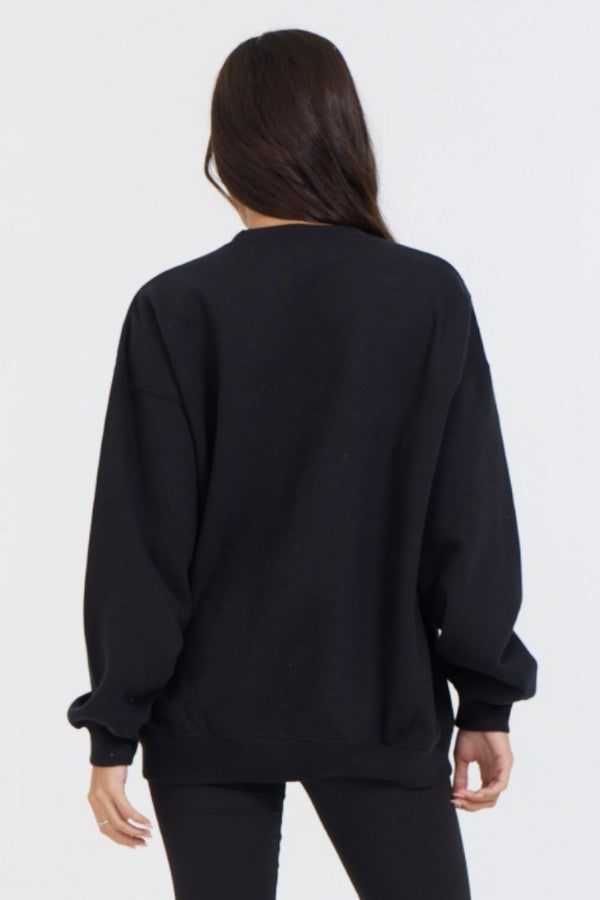 Black Proweave Crewneck | Vintage Havana Clothing