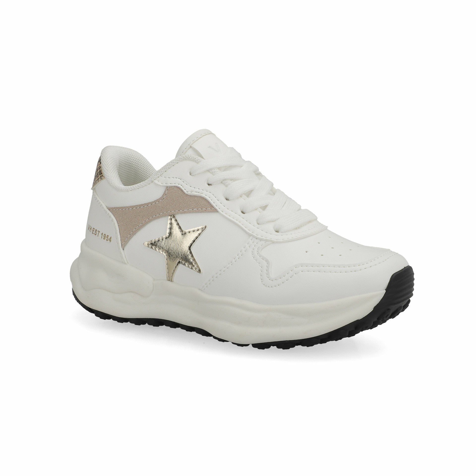 KIDS SWIFT - WHITE TAUPE GOLD | Vintage Havana Shoes