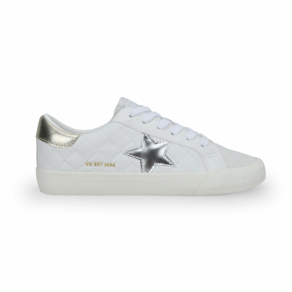 GRANDE - WHITE GREY QUILTED | Vintage Havana Shoes