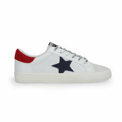 GRANDE - WHITE NAVY RED | Vintage Havana Shoes