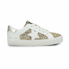 KIDS VAIL - WHITE/ GOLD GLITTER | Vintage Havana Shoes