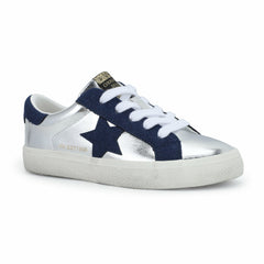 KIDS VAIL - WASHED SILVER/ NAVY | Vintage Havana Shoes