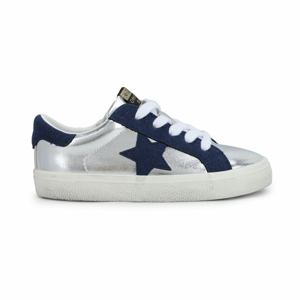 KIDS VAIL - WASHED SILVER/ NAVY | Vintage Havana Shoes