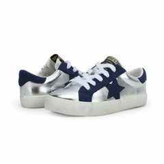 KIDS VAIL - WASHED SILVER/ NAVY | Vintage Havana Shoes