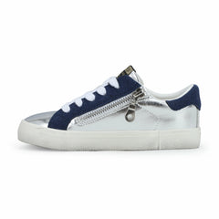 KIDS VAIL - WASHED SILVER/ NAVY | Vintage Havana Shoes
