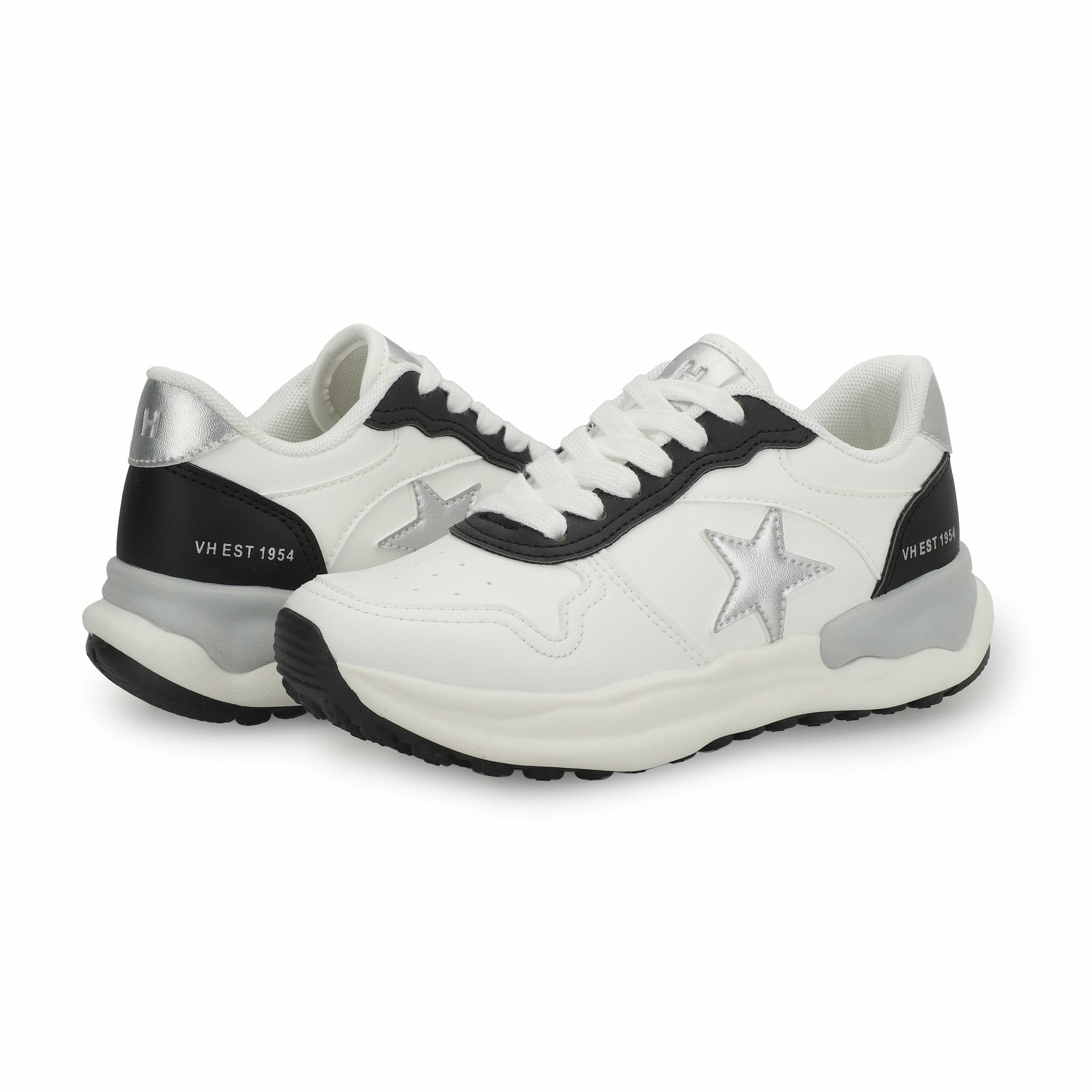 KIDS SWIFT - BLACK/ WHITE MULTI | Vintage Havana Shoes