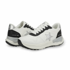KIDS SWIFT - BLACK/ WHITE MULTI | Vintage Havana Shoes