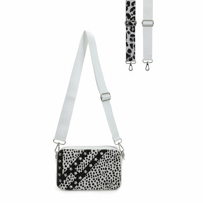 JOYCE BAG - WHITE CHEETAH | Vintage Havana Women