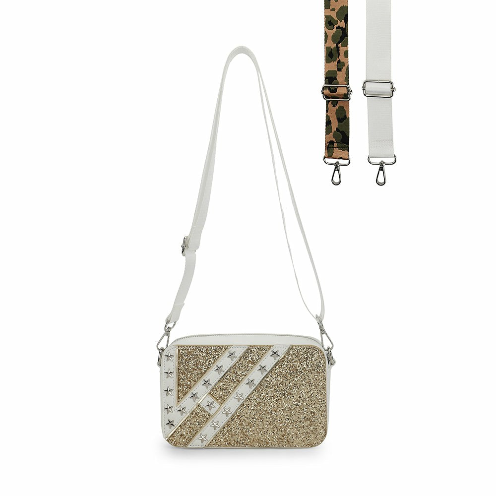JOYCE BAG - GOLD GLITTER | Vintage Havana Accessories