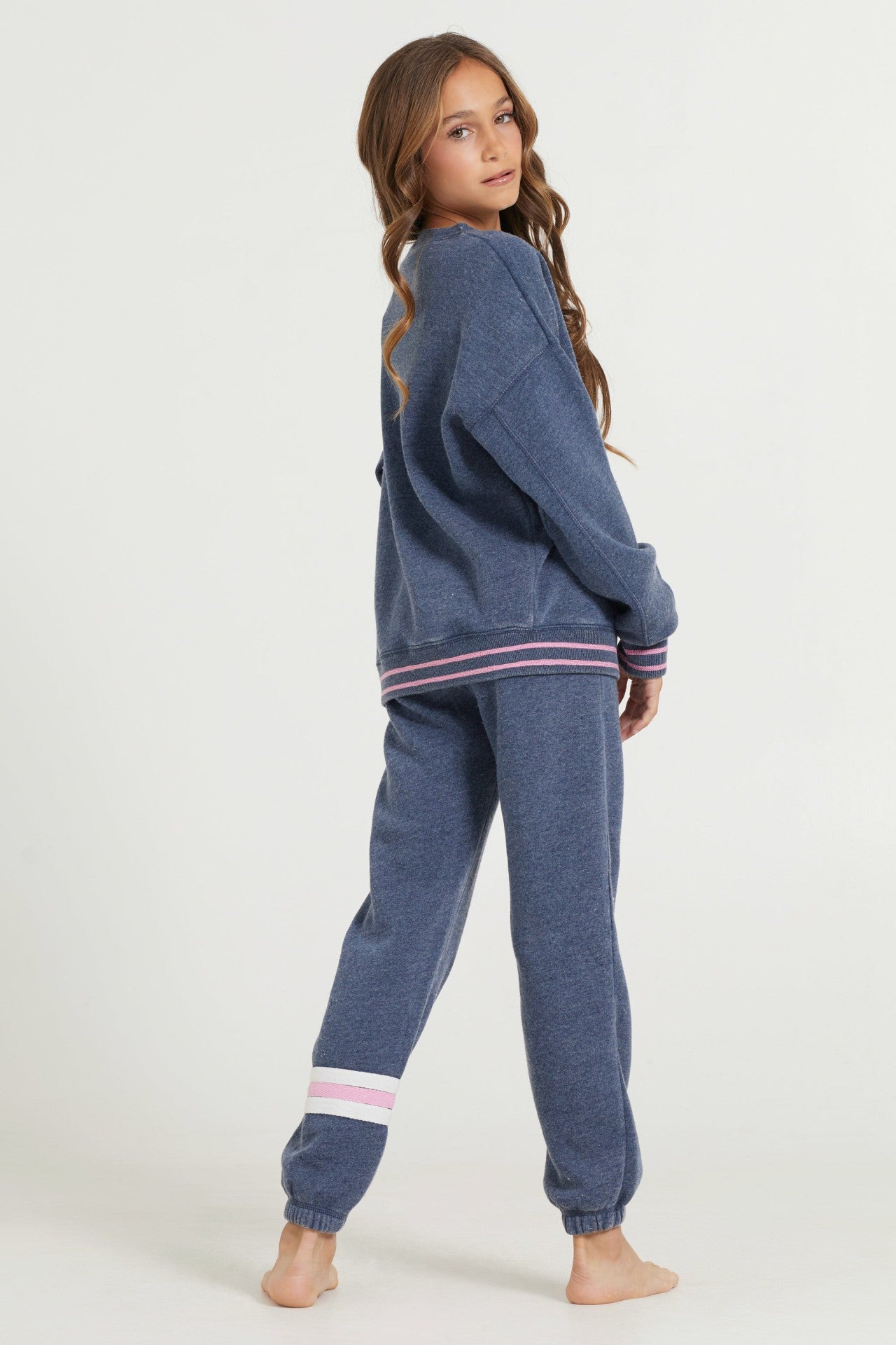 Kids Navy Aspen Patch Crew | Vintage Havana Clothing
