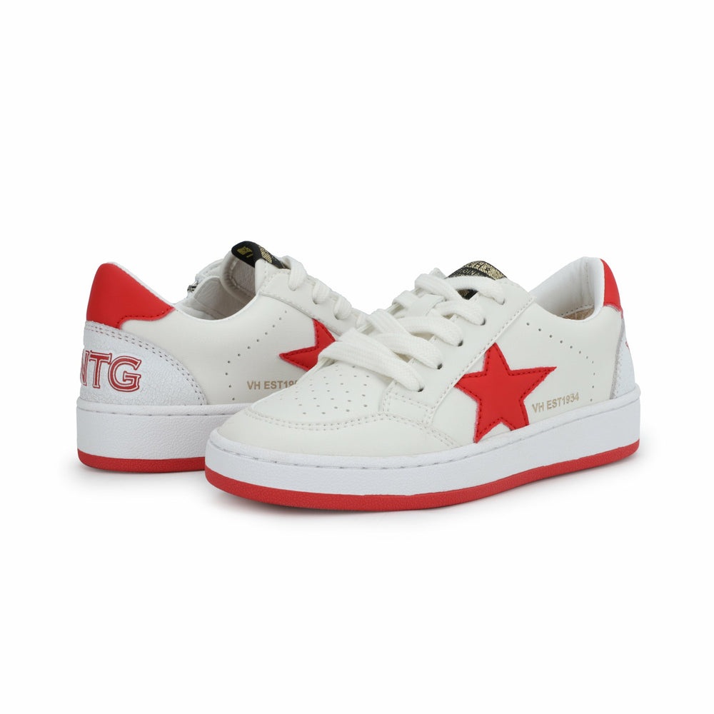 KIDS ARIELLA - WHITE/ RED MULTI | Vintage Havana Shoes