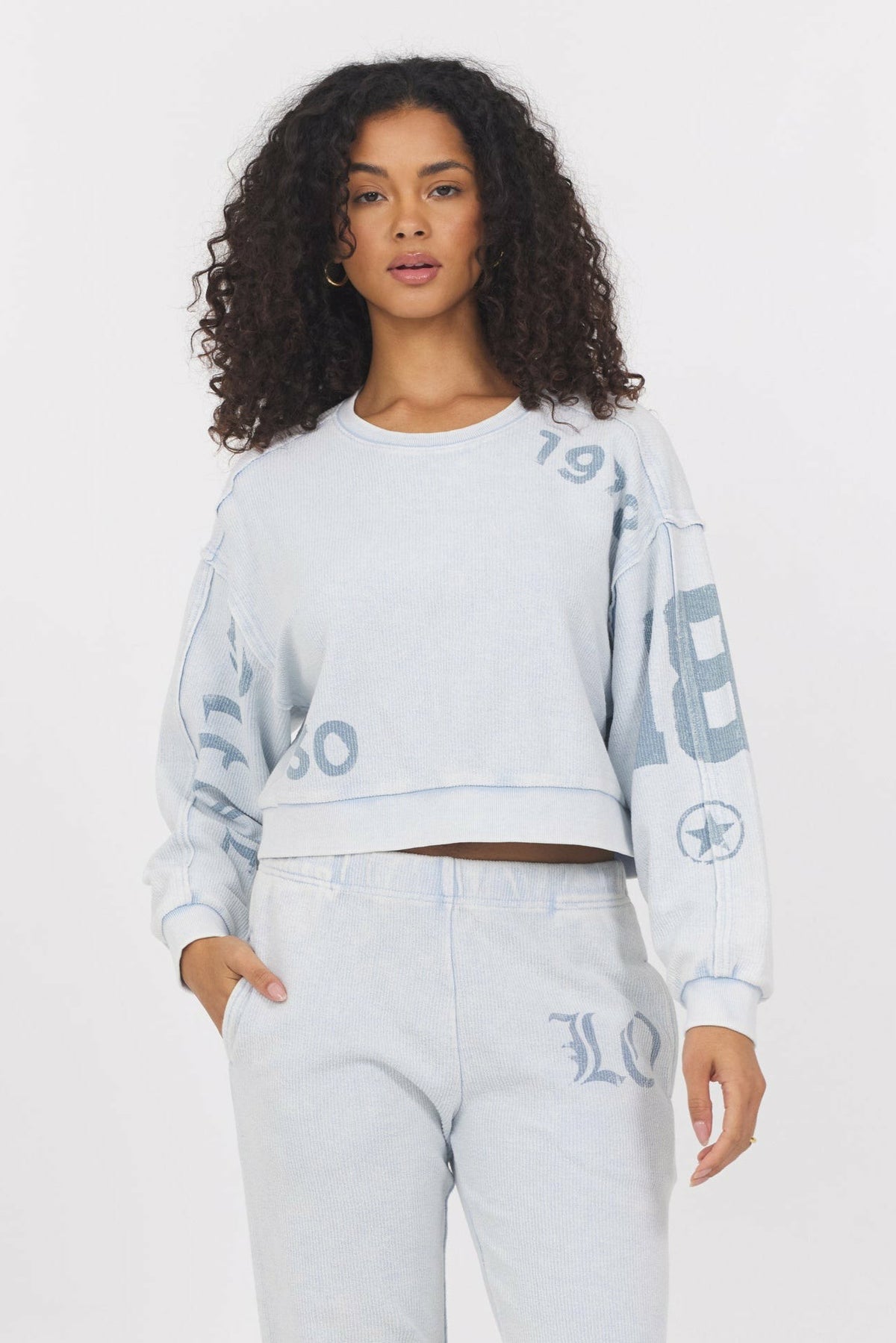Printed Rib Crew | Vintage Havana Clothing