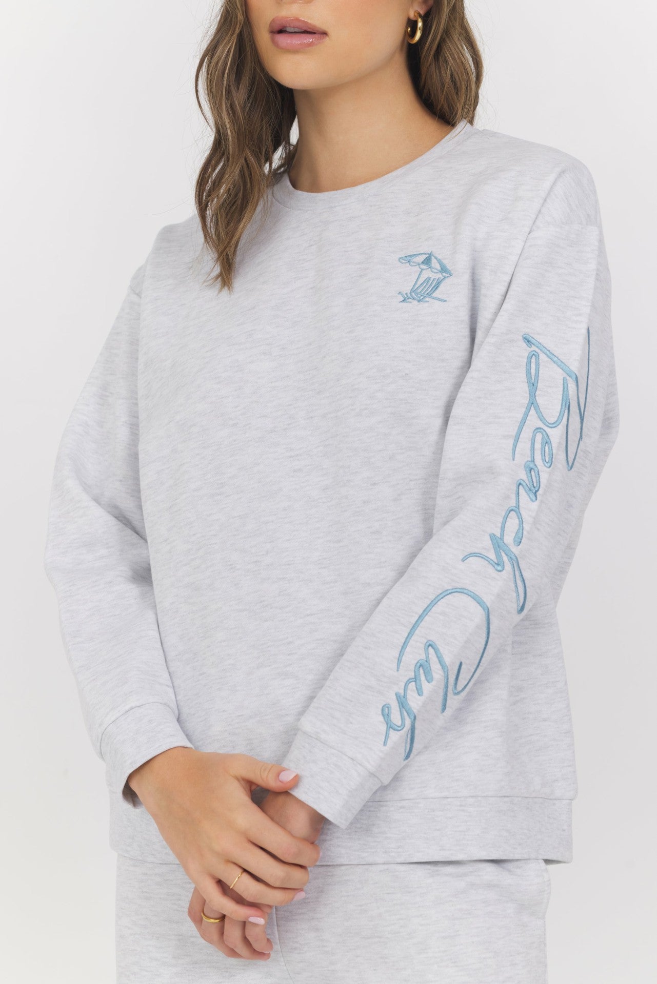 Embroidered Garment Dye Crew | Vintage Havana Clothing