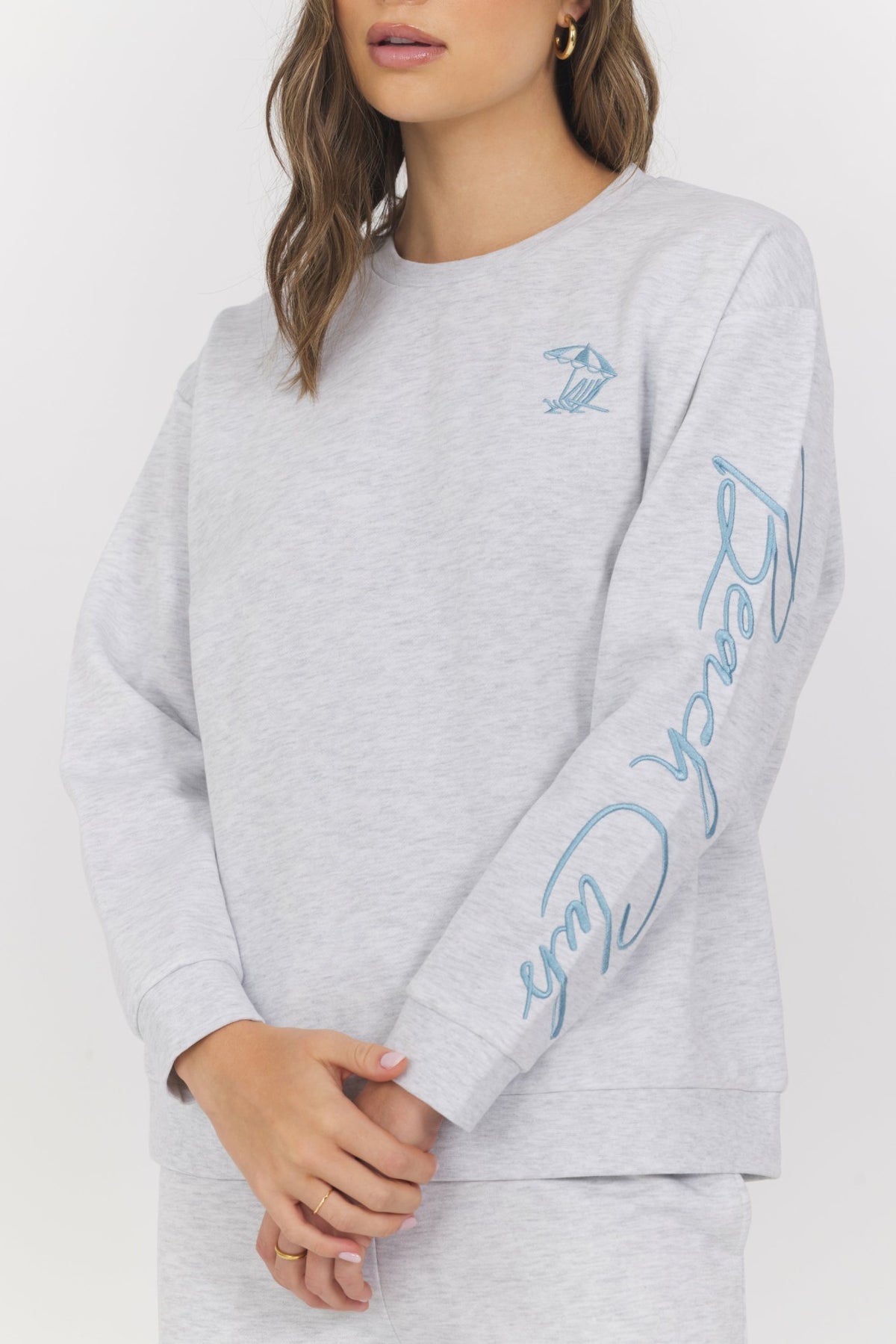 Embroidered Garment Dye Crew | Vintage Havana Clothing