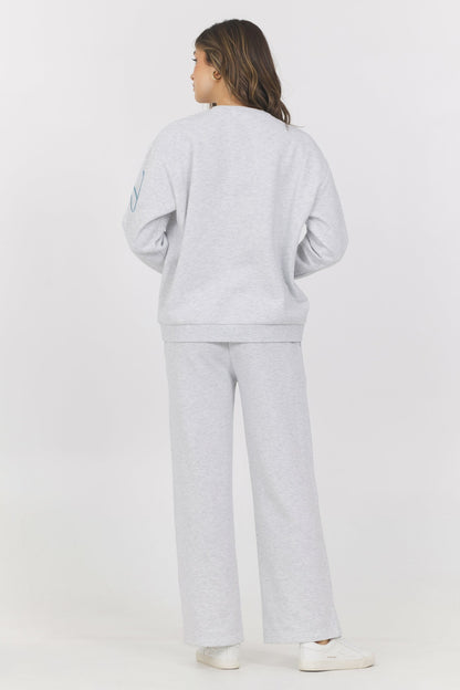 Embroidered Garment Dye Crew | Vintage Havana Women