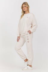 Embroidered French Terry Crew | Vintage Havana Clothing